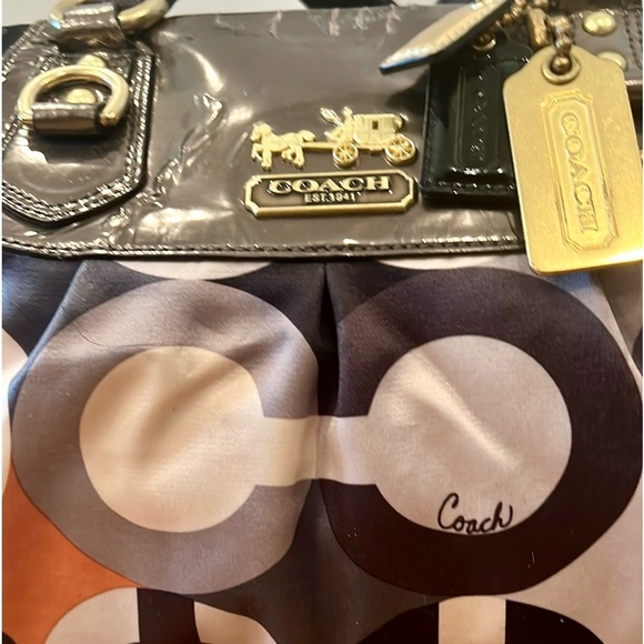 COACH Optic Signature Satchel Handbag - Picture 5 of 7